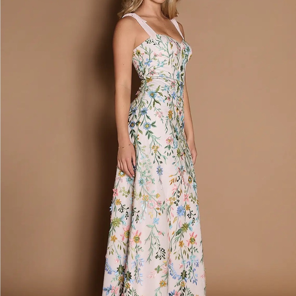 AMARIE BLUSH PINK MULTI MAXI DRESS